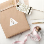 Minimalist Modern Scandi Simple Christmas Tree Triangle Sticker<br><div class="desc">Wishing you a minimalist Christmas! 🌟 Send warm wishes with our Modern Blush Faux Gold Scandinavian Christmas Tree Sticker. Simple elegance for a joyful season. Spread elegant holiday cheer with style! 🎄 #MinimalistHoliday #FestiveGreetings</div>