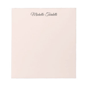 Minimalist Modern Script Calligraphy Notepad