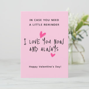 Minimalist Modern Script Valentine's Day Card