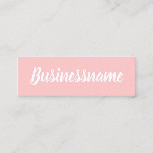 Minimalist modern simple trendy pink  loyalty card (Front)
