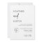 Minimalist Modern Simple Wedding Invitations