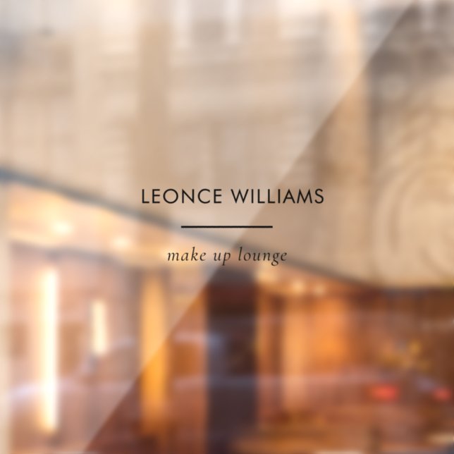 Minimalist Modern Small Business Name Branding  Window Cling (Sheet 2)