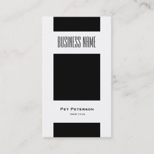 Minimalist modern square business card