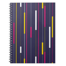 Minimalist Modern Stripes Spiral Notebook