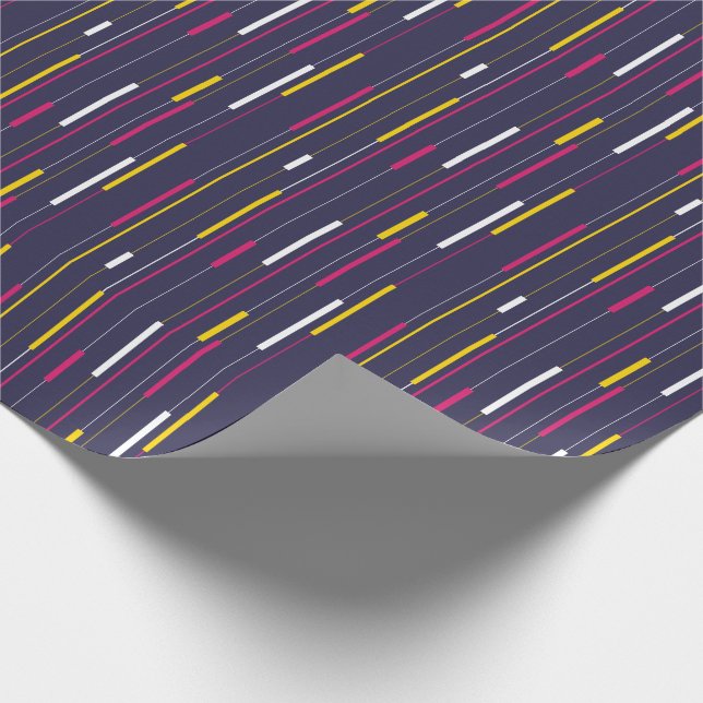 Minimalist Modern Stripes Wrapping Paper (Corner)