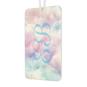 Minimalist Modern Stylish Cloud Custom Monogram Air Freshener