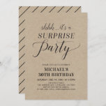 Minimalist Modern Surprise 30th Birthday Party Invitation<br><div class="desc">Celebrate your special day with this simple stylish Surprise Birthday party invitation template. You can customize it to any events; Retirement Party,  Wedding Anniversary,  Graduation,  etc.</div>