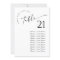 Minimalist Modern Table Number Seating Chart Cards