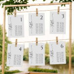 Minimalist Modern Table Number Seating Chart Cards<br><div class="desc">For further customization,  please click the "customize further" link and use our design tool to modify this template. 
 If you need help or matching items,  please contact me.</div>