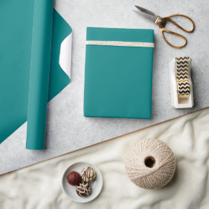 Minimalist Modern Teal Wrapping Paper