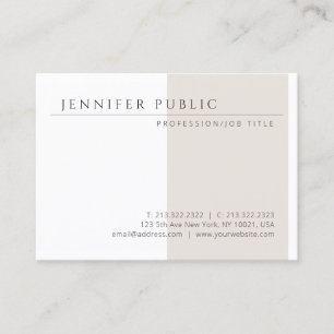 Minimalist Modern Template Simple Professional Business Card