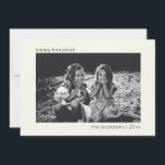 Minimalist Modern Trendy Hanukkah Photo Holiday Card<br><div class="desc">Minimalist Modern Trendy Hanukkah Photo Holiday Card</div>