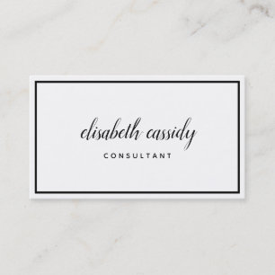 Minimalist Modern Two-Sided Business Card