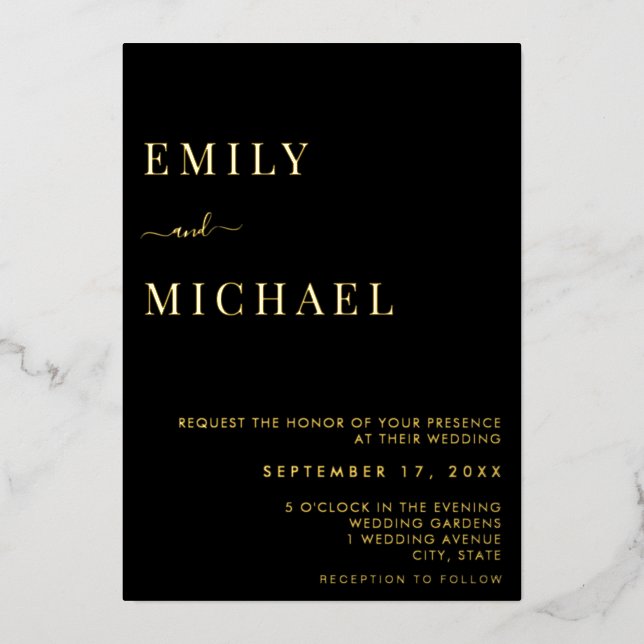 Minimalist Modern Wedding (Front)