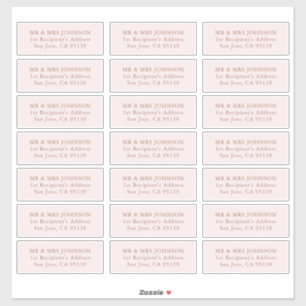 Minimalist Modern Wedding Guest Address Labels