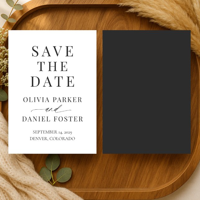 Minimalist Modern Wedding Save the Date (Créateur téléchargé)
