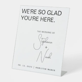 Minimalist Modern Wedding Welcome Sign