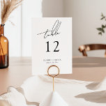 Minimalist Modern & Whimsical Script Table Number<br><div class="desc">The Modern Minimalist & Whimsical Script collection blends effortless elegance with contemporary design. This refined suite features clean lines, airy spacing, and a romantic handwritten script that feels both timeless and fresh. Perfect for the couple who loves modern simplicity with a touch of playful charm, this collection captures sophistication in...</div>