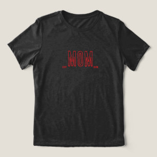 Minimalist MOM – Customizable Year Tri-Blend Shirt