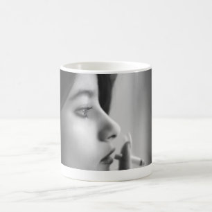 Minimalist Monochromatic Coffee Cup, Artistic Film Mug