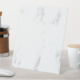 Minimalist Monochrome Grunge Texture Pedestal Sign