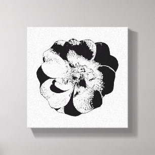 Minimalist Monochrome Stretched Canvas Print