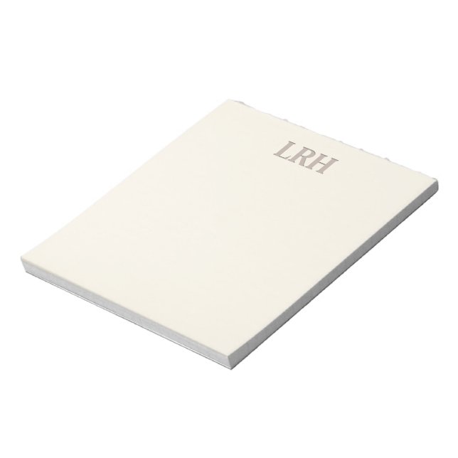 Minimalist Monogram Bridesmaid Notepad (Rotated)