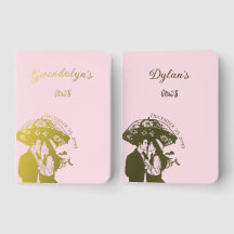 Minimalist monogram elegant couple umbrella