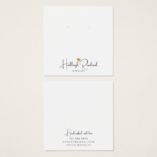 Minimalist Monogram Handcrafted Jewellery  (Front & Back)