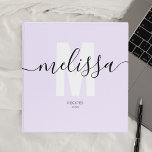 Minimalist Monogram Handwriting Name 3 Ring Binder<br><div class="desc">Elevate your organization with a touch of feminine flair! Introducing our personalized binder, crafted meticulously with the modern woman in mind. Adorned with your name in an elegant modern script, it perfectly complements the oversized sans serif monogram, creating a harmonious balance of sophistication and style. The binder's delicate design elements...</div>