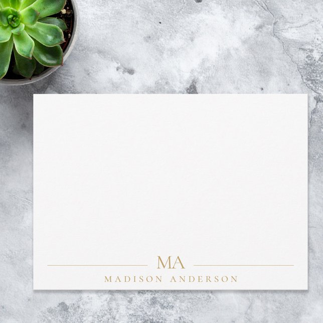 Minimalist Monogram Initials Modern Professional Card (Creator Uploaded)