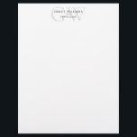 Minimalist Monogram Initials Professional Letterhead<br><div class="desc">Create your own custom business stationery letterhead featuring your name and initials in a modern professional typography design.</div>