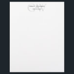 Minimalist Monogram Initials Professional Letterhead<br><div class="desc">Create your own custom business stationery letterhead featuring your name and initials in a modern professional typography design.</div>