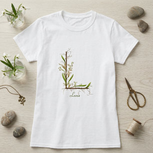 Minimalist Monogram L: Nature's Touch T-Shirt