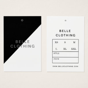 Minimalist Monogram Modern Business Hang tag