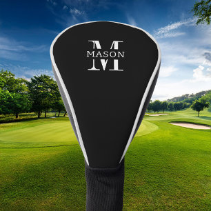 Minimalist Monogram Personalized Golf Head Cover