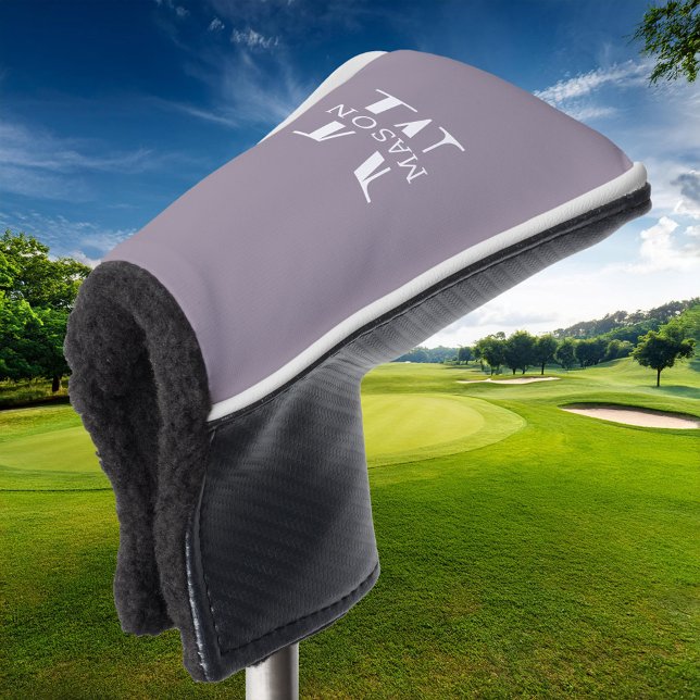 Minimalist Monogram Personalized Golf Head Cover (Creator Uploaded)
