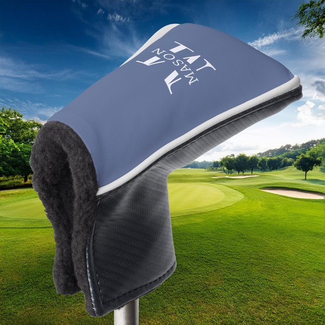 Minimalist Monogram Personalized Golf Head Cover (Creator Uploaded)