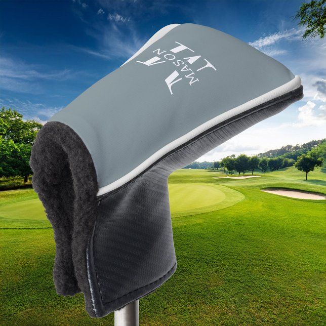 Minimalist Monogram Personalized Golf Head Cover (Creator Uploaded)