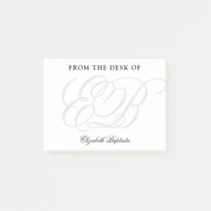 Minimalist Monogram Professional Elegant Post-it Notes