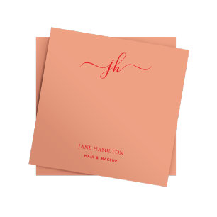 Minimalist Monogram Script Name Post-it Notes