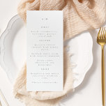 Minimalist Monogram Traditional Typography Wedding Menu<br><div class="desc">Minimalist Monogram Traditional Typography Wedding Menu</div>