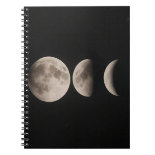 Minimalist Moon Phases Night Notebook