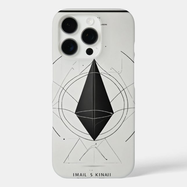 Minimalist Moose Head Logo -Black & White Line Art Case-Mate iPhone Case (Back)