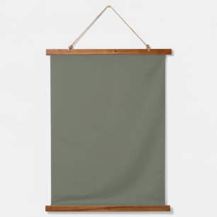 Minimalist Moss Green Wall Tapestry – Customizable