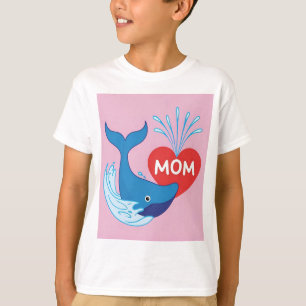 Minimalist Mother's Day Dolphin T-Shirt