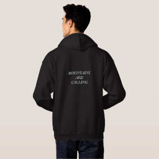 Minimalist Mountain Backpacker Graphic - Alpin Hoodie