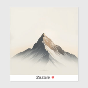 Minimalist Mountain Peak Painting Images