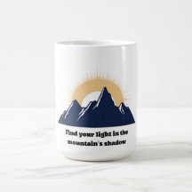 Minimalist Mountain & Sunburst Design 
