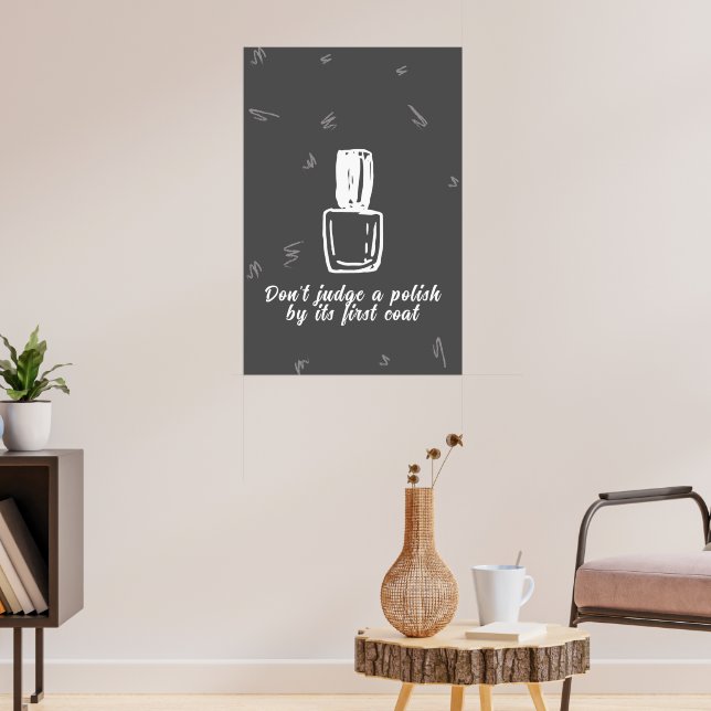 Minimalist Nail Salon Poster (Living Room 3)